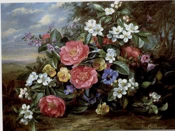 unknow artist Floral, beautiful classical still life of flowers.080